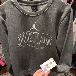 Jordan Charcoal Hoodie Youth XL NWT